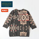 ペンドルトン ノーカラーミディアムカーディガン【ウィメンズ】 PENDLETON No Collar Middle Cardigan レディース 1575-6103 トップス アウター カーディガン キャンプ アウトドア 【正規品】