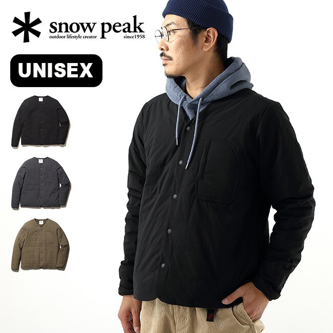 スノーピーク フレキシブルインサレーションカーディガン snow peak Flexible Insulated Cardigan メンズ レディース ユニセックス SW-21AU001 ジャケット アウター インナージャケット 中綿ジャケット おしゃれ キャンプ アウトドア 【正規品】