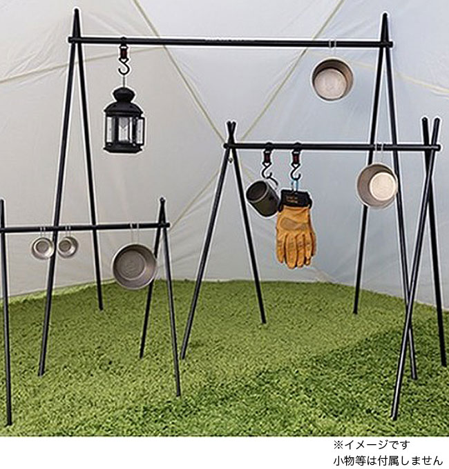 【SALE 60%OFF】ミニマルワークス インディアンハンガーM MINIMALWORKS Indian Hanger M MGFU-IH000-GO2BK ハンガーポール ギアラック 吊り下げ おしゃれ キャンプ アウトドアリビング ブラックギア 2