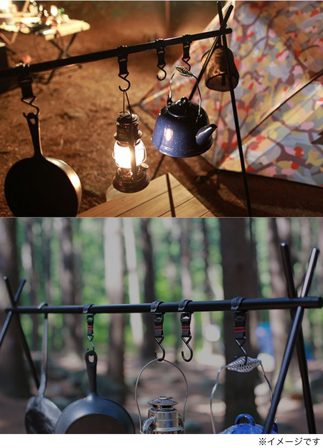 【SALE 60%OFF】ミニマルワークス インディアンハンガーM MINIMALWORKS Indian Hanger M MGFU-IH000-GO2BK ハンガーポール ギアラック 吊り下げ おしゃれ キャンプ アウトドアリビング ブラックギア 3