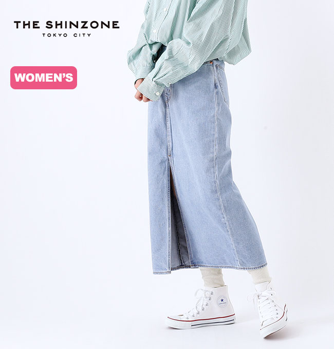 ザ シンゾーン スリットスカート THE SHINZONE SLIT SKIRT レディース ウィメンズ 22SMSSK06 ボトムス ロング デニム キャンプ アウトドア 【正規品】