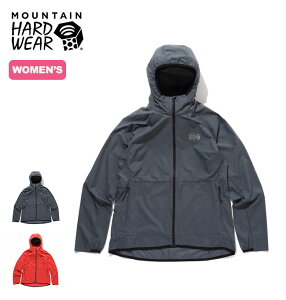 マウンテンハードウェア コアエアシェルフーディ【ウィメンズ】 Mountain Hardwear Kor AirShell&trade; Hoody Women's レディース OL4037 耐水 ストレッチ パッカブル ジャケット アウトドア キャンプ 【正規品】