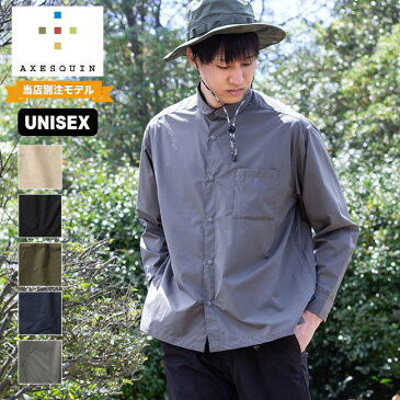 アクシーズクイン ヘリウムロングスリーブシャツ AXESQUIN HELIUM L/S SHIRTS メンズ レディース ユニセックス 321034 長袖シャツ アウター 羽織り ジャケット ウィンドシェル 軽量 ストレッチ おしゃれ 別注 限定 登山 ハイキング 別注特集 キャンプ アウトドア 【正規品】