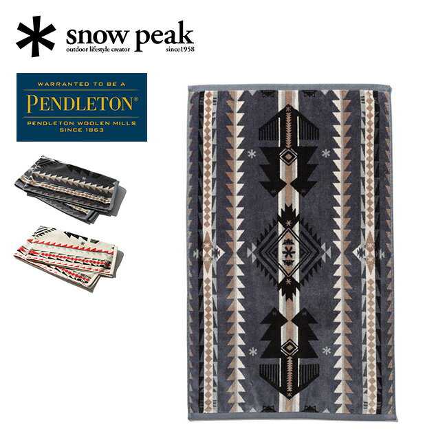 【SALE 20%OFF】スノーピーク×ペンドルトン ハンドタオル snow peak×PENDLETON HAND TOWEL SI-PD-22SU001 タオル 贈り物 ハンカチ 携帯 トラベル 旅行 おしゃれ キャンプ アウトドア ギフト 【正規品】