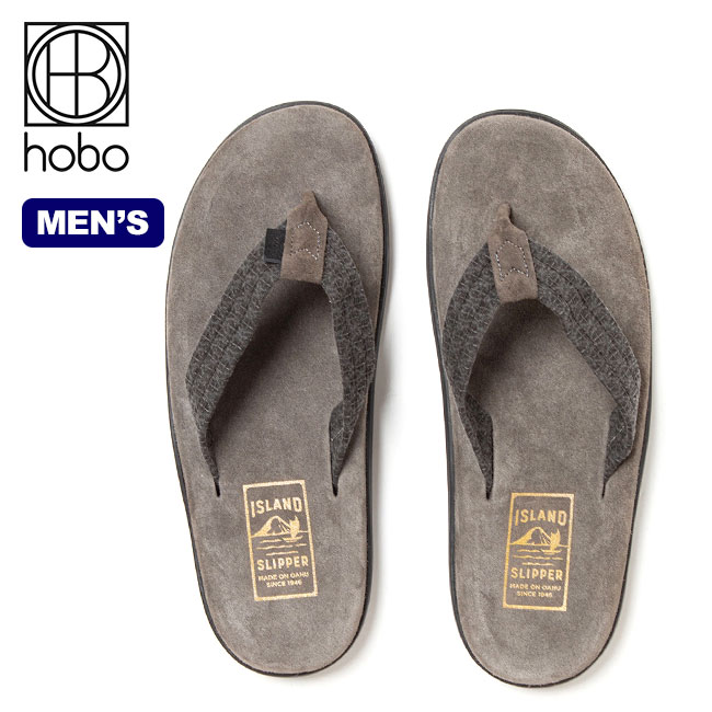 ホーボー ソングサンダルコットン刺し子byアイランドスリッパ hobo THONG SANDAL COTTON SASHIKO by ISLAND SLIPPER メンズ HB- F3751 靴 スリッパ サンダル トング キャンプ アウトドア フェス 【正規品】