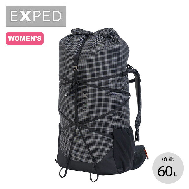 【豪華キャンペーン開催中】エクスペド ライトニング 60L 【ウィメンズ】 EXPED Lightning 60 Women's 396258 リュック ザック バックパック ロールトップ ピッケル トレッキングポール 撥水 登山 アウトドア キャンプ 【正規品】