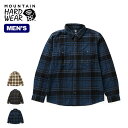 マウンテンハードウェア プラッシャーロングスリーブシャツ メンズ Mountain Hardwear Plusher&trade; Long Sleeve Shirt Men's OM9113 ネルシャツ チェック フランネル カジュアル キャンプ アウトドア フェス 【正規品】