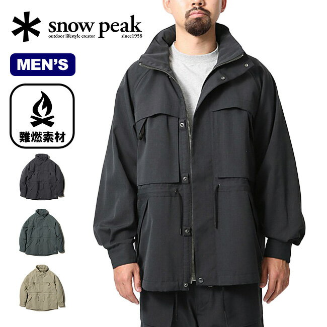 【SALE 30%OFF】スノーピーク タキビマウンテンジャケット snow peak TAKIBI Mountain Jacket メンズ JK-22AU101 難燃 焚き火 焚火 アウター 羽織り トップス ジャケット おしゃれ キャンプ アウトドア 【正規品】