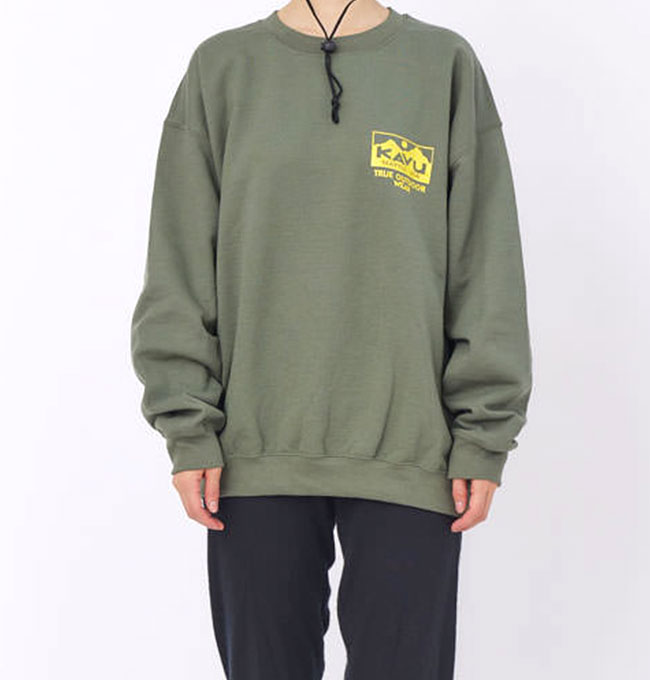 カブー トゥルーロゴスウェット KAVU True Logo Sweat メンズ 19821729 トップス トレーナー カットソー スウェット アウトドア フェス 【正規品】