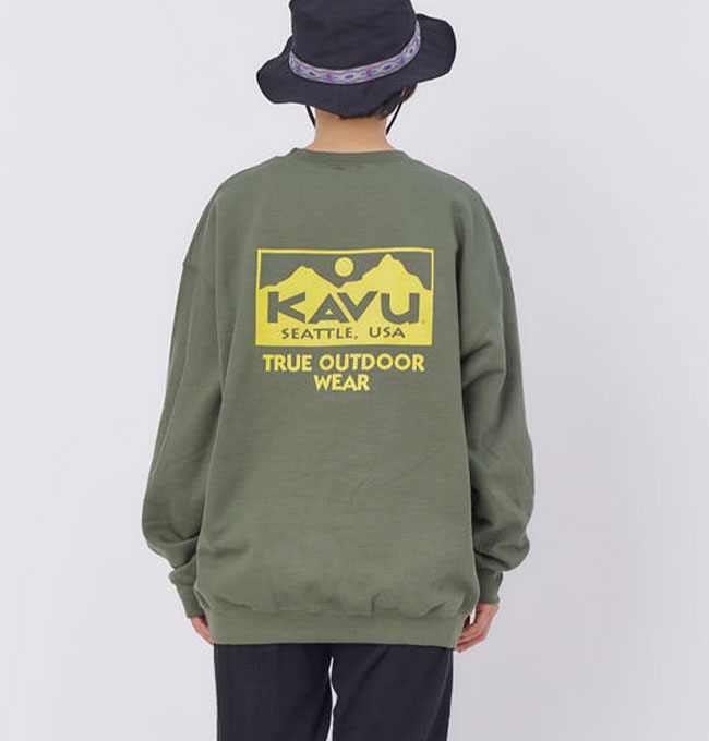 カブー トゥルーロゴスウェット KAVU True Logo Sweat メンズ 19821729 トップス トレーナー カットソー スウェット アウトドア フェス 【正規品】