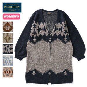 ペンドルトン ノーカラーカーディガン【ウィメンズ】 PENDLETON No Collar cardigan ウィメンズ 2575-0104 アウター トップス ジャケット キャンプ アウトドア 【正規品】