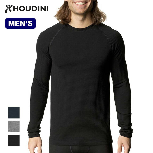 フーディニ デソリサーマルクルー HOUDINI Desoli Thermal Crew メンズ 840034 ベースレイヤー Tシャツ ロングスリーブ 長袖 トップス 保温 通気 登山 キャンプ アウトドア 【正規品】