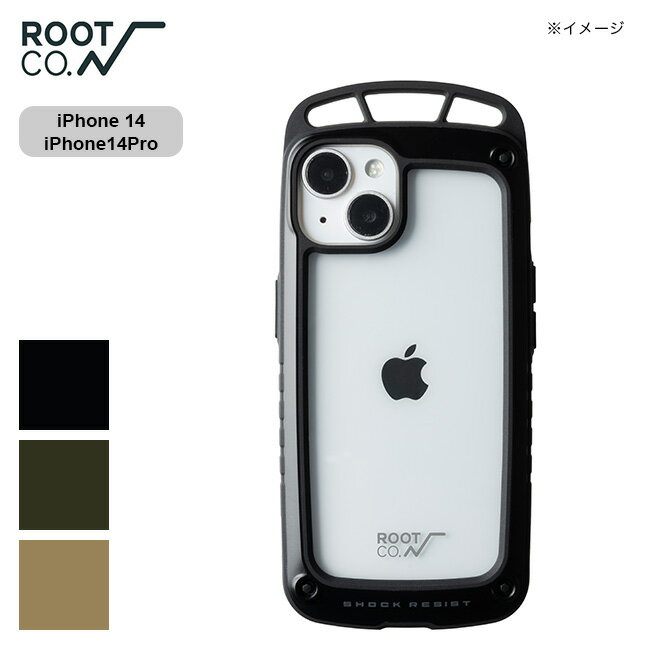 ルートコー グラビティショックレジストケースElk ROOT CO. GRAVITY Shock Resist Case Elk. GSE-4313 GSE-4314 iPhone14専用 iPhone14Pro専用 iPhoneケース 携帯ケース スマートフォンケース スマホケース キャンプ アウトドア フェス 【正規品】