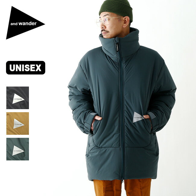 アンドワンダー トップフリースコート and wander top fleece coat メンズ レディース ユニセックス 5742231310 トップス ジャケット アウター 防寒着 インサレーション 中綿 防寒着 キャンプ アウトドア 【正規品】