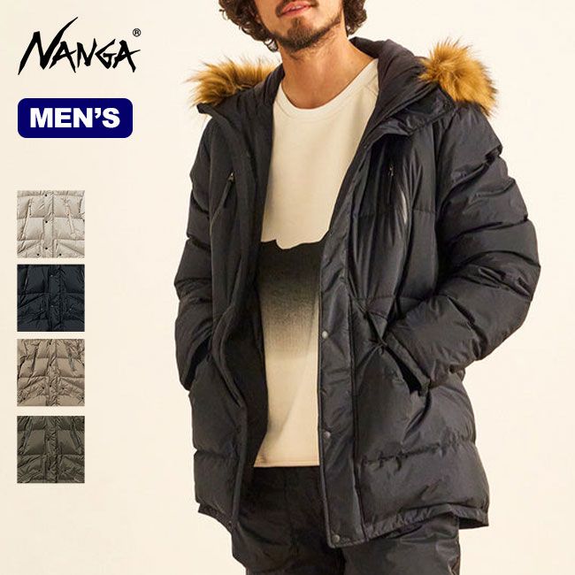 楽天OutdoorStyle サンデーマウンテン【SALE 40％OFF】ナンガ オーロラダウンハーフコート メンズ NANGA AURORA DOWN HALF COAT アウター コート ダウンジャケット ファー付き 防水 防風 キャンプ アウトドア