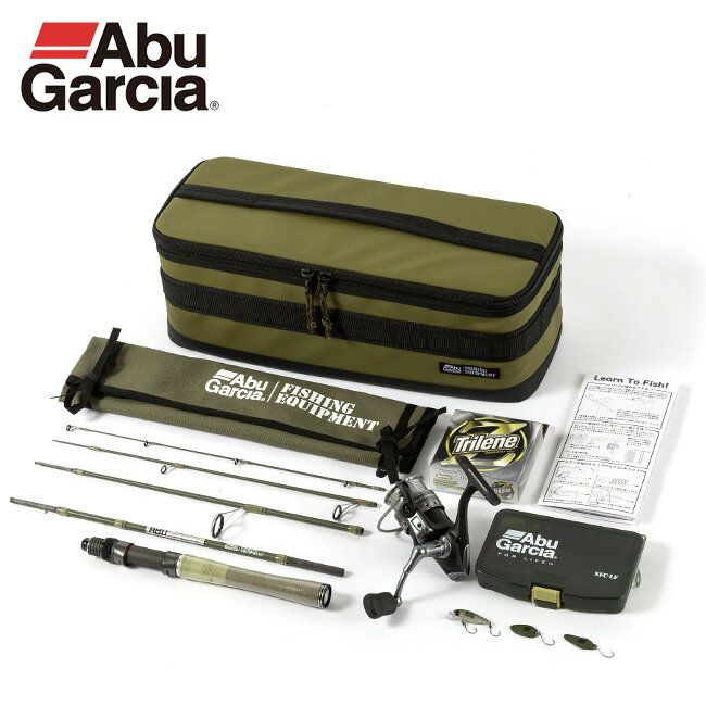 アブガルシア フィッシングエントリーキット Abu Garcia ズームサファリ 釣り具 釣り竿 釣竿 パックロッド リール ルアー ライン付 セット 初心者 マニュアル付き 管釣り 釣り堀 バス トラウト ライトゲーム ライトソルト キャンプ アウトドア 