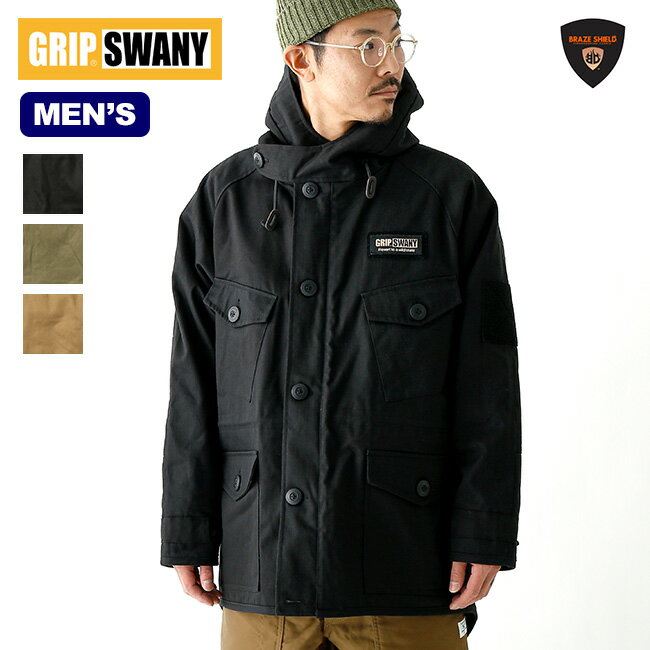 グリップスワニー FPコールドウェザーパーカ GRIP SWANY FP COLD WEATHER PARKA メンズ GSJ-77 パーカ パーカー ジャケット フードジャケット 焚き火ジャケット アウター 中綿 難燃 ファイヤープルーフ 焚き火 キャンプ アウトドア 【正規品】