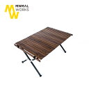 ミニマルワークス モカロールテーブルパンパスプレミアム MINIMALWORKS MOCHA ROLL TABLE PAMPAS PREMIUM MGFU-MP001-TA0WO 机 テーブル 木製 ウッド キャンプ アウトドア ガーデン 【正規品】 その1