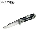 オルファワークス アウトドアナイフ サンガ アッシュグレー OLFA WORKS OUTDOOR KNIFE SANGA OW-SG1P-AG フルタングナイフ バトニングナイフ ツールナイフ キャンピングナイフ 万能ナイフ ステンレス刃 カッター 左右両用 キャンプ アウトドア フェス 【正規品】