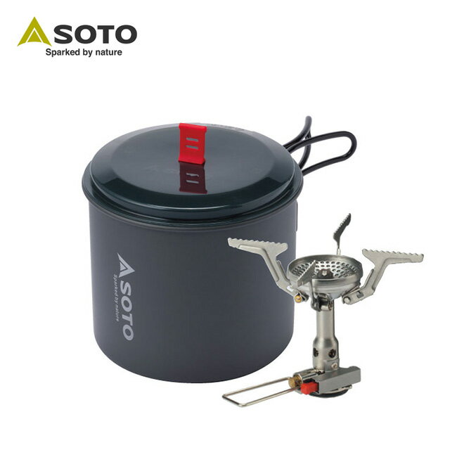 ソト アミカスポットコンボ SOTO SOD-320PC 調理器具 フライパン バーナー セット 登山 軽量 携帯 スタッキング 料理 鍋 収納 コンパクト キャンプ アウトドア 