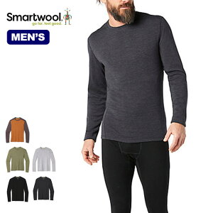 スマートウール クラシックサーマルメリノベースレイヤークルー メンズ Smartwool Men's Classic Thermal Merino Base Layer Crew SW61466 長袖 保温性 防寒 防臭 登山 ハイキング キャンプ アウトドア 【正規品】