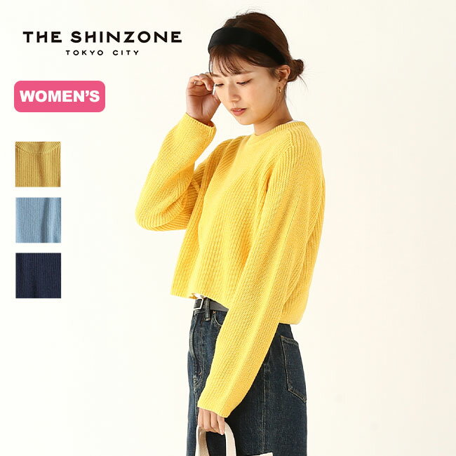 ザ シンゾーン リネンシェカーセーター THE SHINZONE LINEN SHAKER SWEATER レディース 23SMSNI01 トップス プルオーバー ニット セーター キャンプ アウトドア フェス