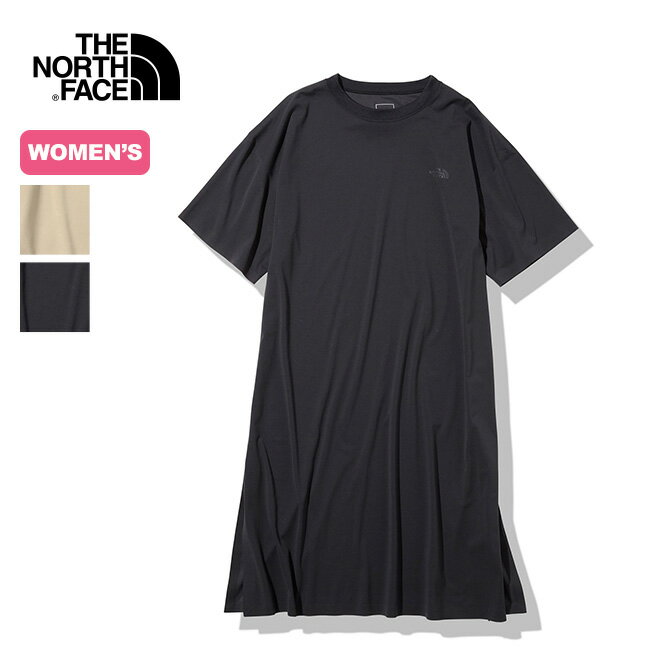 【SALE 30%OFF】ノースフェイス テックラウンジワンピース【ウィメンズ】 THE NORTH FACE Tech Lounge Onepiece レディース NTW12266 ワンピース Tシャツワンピース 半袖 おしゃれ キャンプ アウトドア 【正規品】