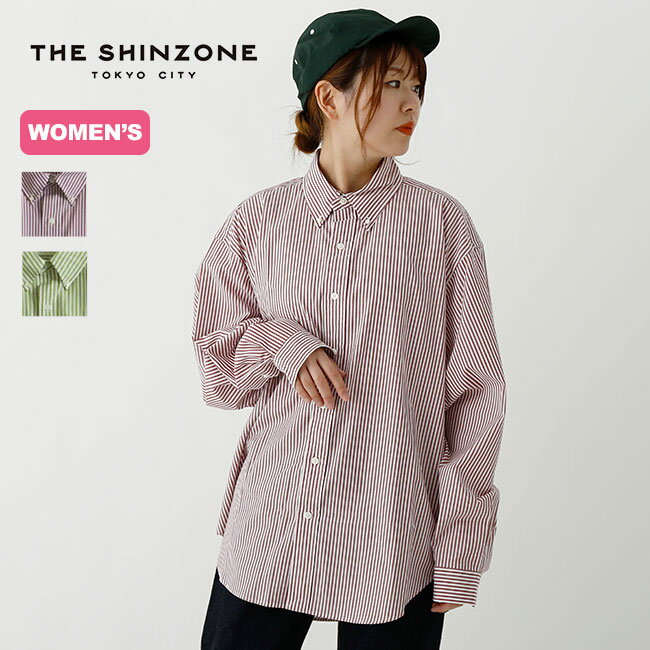 楽天OutdoorStyle サンデーマウンテンザ シンゾーン ストライプダディシャツ THE SHINZONE STRIPE DADDY SHIRTS レディース ウィメンズ 23SMSBL05 トップス 長袖 羽織りもの キャンプ アウトドア 【正規品】