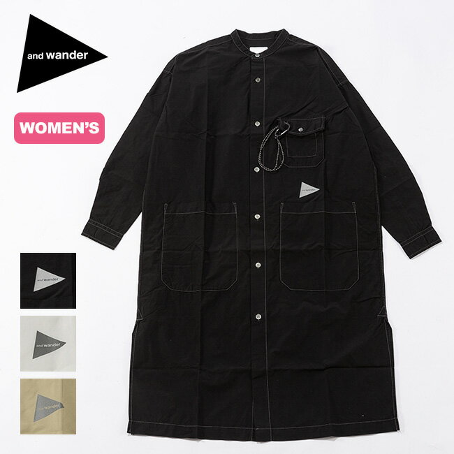 アンドワンダー CORDURA typewriter long shirt