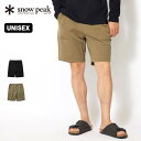 スノーピーク アウトドア パンツ メンズ スノーピーク エアードライスウェットショーツ snow peak apparel Air Dry Sweat Shorts メンズ レディース ユニセックス PA-23SU023 パンツ 短パン ショートパンツ ズボン 半ズボン キャンプ アウトドア