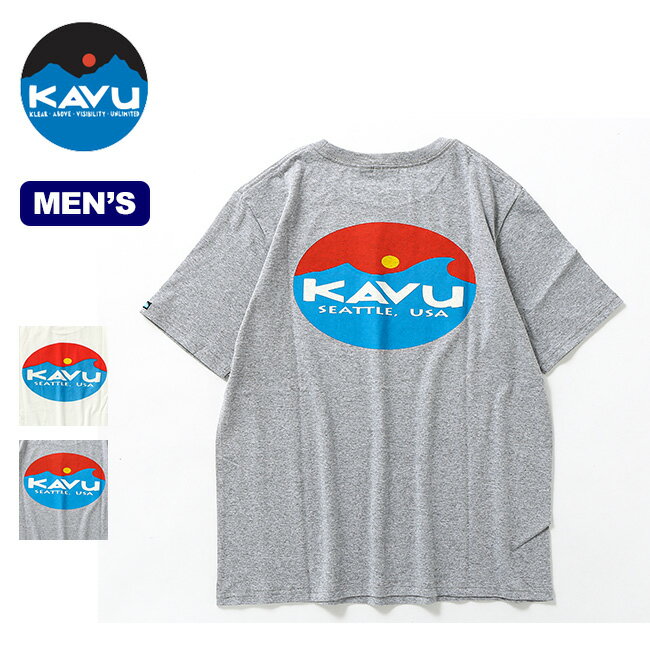 カブー サーフロゴTee KAVU Surf Logo Tee メンズ Tシャツ トップス 半袖 19821830 キャンプ アウトドア 【正規品】