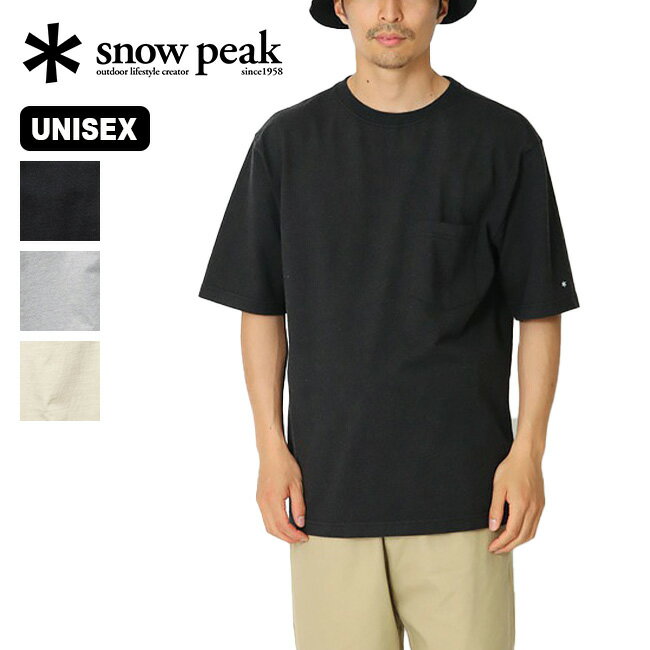 スノーピーク リサイクルコットンヘビーTシャツ snow peak Recycled Cotton Heavy T shirt メンズ レディース ユニセックス TS-22SU401 半袖 Tシャツ カットソー ティシャツ おしゃれ キャンプ アウトドア 【正規品】