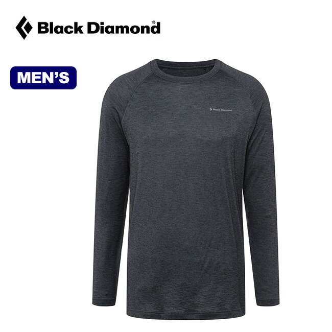 ブラックダイヤモンド L/Sリズムティー メンズ Black Diamond BD67120 Tシャツ ティシャツ 長袖 ロングスリーブ ロンT カットソー トップス ベースレイヤー メリノウール 登山 ハイキング トレラン キャンプ アウトドア 