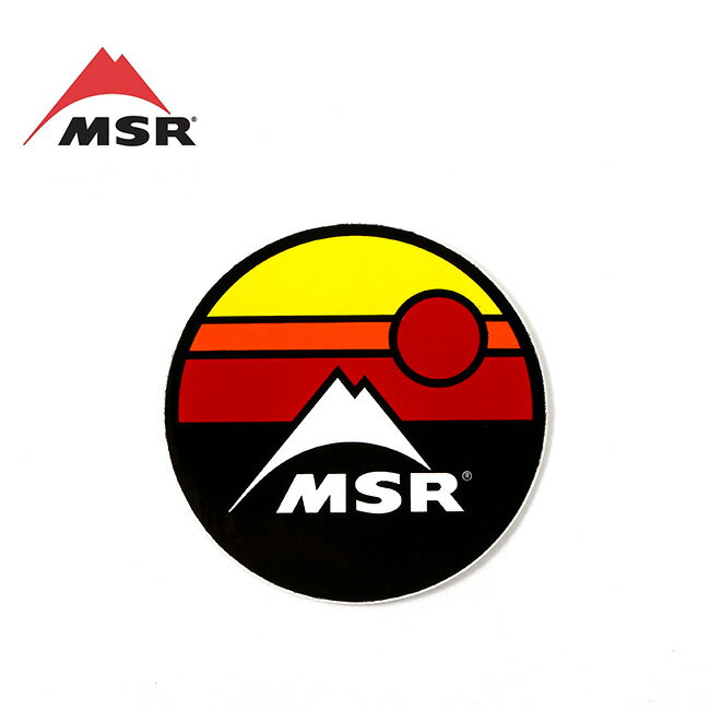 エムエスアール MSR サークルサンセットステッカー MSR 36906 ステッカー シール ワンポイント アクセサリー カスタム ギア キャンプ アウトドア ギフト 【正規品】