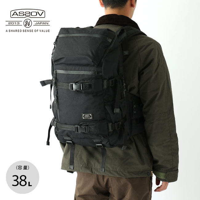 アッソブ リュック メンズ アッソブ コーデュラドビー305D ラウンドジップバックパック CORDURA DOBBY 305D ROUND ZIP BACK PACK 61409 バッグ リュック 38リットル トラベル 旅行 キャンプ アウトドア フェス 【正規品】