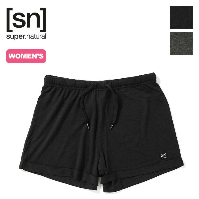 スーパーナチュラル ワイドショーツ【ウィメンズ】 super.natural W WIDE SHORTS レディース SNW015770 ボトムス ショートパンツ 短パン ヨガ キャンプ アウトドア フェス 【正規品】