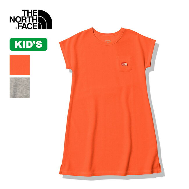 ノースフェイス ガールズS/SラッチパイルワンピースTee THE NORTH FACE G S/S Latch Pile Onepiece Tee NTG32268 子供 ワンピ ドレス ロングスカート カジュアル おしゃれ キャンプ アウトドア