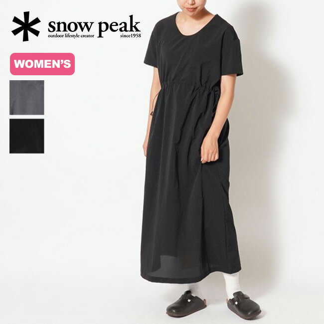 スノーピーク ブリーザブルクイックドライドレス snow peak Breathable Quick Dry Dress レディース SH-23SW001 ワンピ ドレス ロングスカート カジュアル おしゃれ キャンプ アウトドア 【正規品】