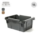 アッソブ スタッキングコンテナ19L AS2OV STACKING CONTAINER 19L 272101 ギア 収納 ボックス キャンプ アウトドアリビング フェス HB-25 