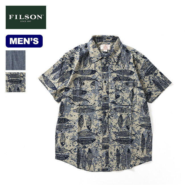 楽天OutdoorStyle サンデーマウンテン【SALE】フィルソン S/Sシャンブレーシャツ FILSON SHORT SLEEVE CHAMBRAY SHIRT メンズ 8046-45-11005 Tシャツ ティシャツ 半袖 カットソー トップス おしゃれ キャンプ アウトドア