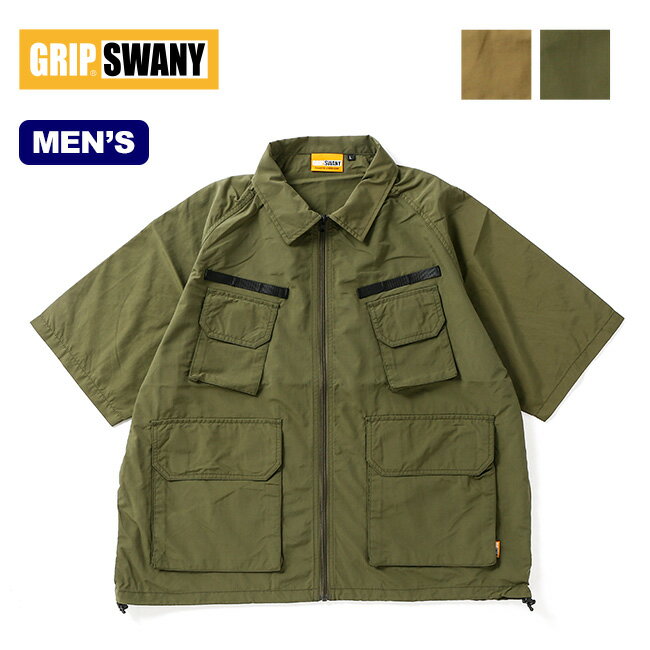 【チケット対象】グリップスワニー ギアポケットシャツ GRIP SWANY GEAR POCKET SHIRT GSS-36 メンズ 襟シャツ 半袖 トップス ...