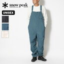 スノーピーク アウトドア パンツ メンズ スノーピーク タキビライトリップストップオーバーオールズ snow peak apparel TAKIBI Light Ripstop Overalls メンズ レディース ユニセックス AL-23SU101 焚き火 難燃 つなぎ ロングパンツ サロペット アパレル キャンプ アウトドア 【正規品】