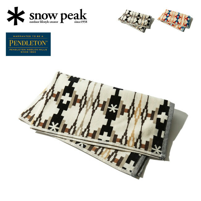 スノーピーク×ペンドルトン ハンドタオル snow peak×PENDLETON HAND TOWEL SI-PD-23SU001 タオル 贈り物 ハンカチ 携帯 トラベル 旅行 おしゃれ キャンプ アウトドア ギフト 【正規品】