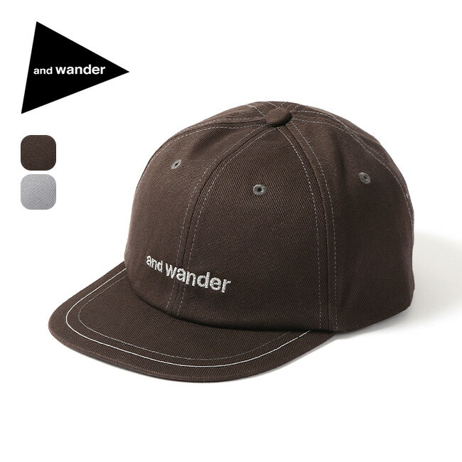 アンドワンダー コットンツイルキャップ and wander cotton twill cap ユニセックス 5743286098 帽子 キャンプ アウトドア 【正規品】