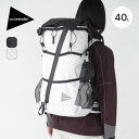 アンドワンダー エコパック40Lバックパック and wander ECOPAK 40L backpack 5743975002 リュック 鞄 リュックサック 通学 通勤 登山 トラベル 旅行 おしゃれ キャンプ アウトドア 【正規品】