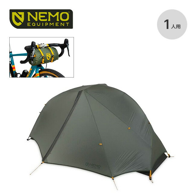 ニーモ ドラゴンフライ オズモ バイクパック 1P NEMO Dragonfly OSMO Bikepack 1P NM-DFBPOS-1P テント 1人用 軽量 テント泊 宿泊 バイクパッカー キャンプツーリング バイクパッキング キャンプ アウトドア フェス 【正規品】