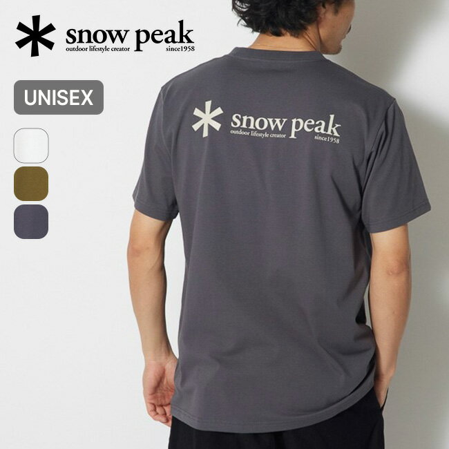 スノーピーク スノーピークロゴTシャツ snow peak Snow Peak Logo T shirt メンズ レディース ユニセックス TS-23AU001 Tシャツ シャツ 半袖 カットソー トップス キャンプ おしゃれ アウトドア 【正規品】