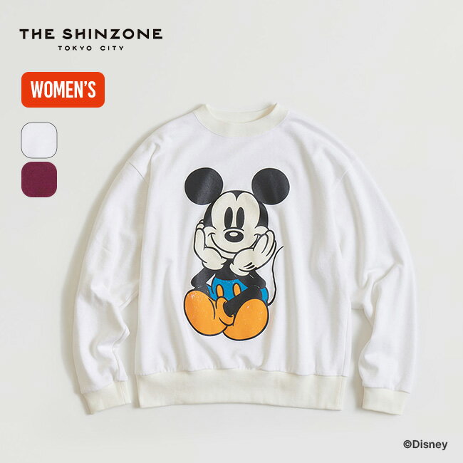 ザ シンゾーン ミッキースウェット THE SHINZONE MICKEY SWEAT 23AMSCU06 レディース トップス プルオーバー 長袖 ディズニーコレクション キャンプ アウトドア 【正規品】