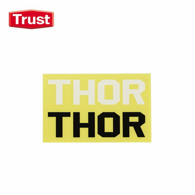 トラスト ソー ロゴステッカー Trust THOR Logo Sticker シール 耐水 コンテナ ギア スマホ 車 アウトドア キャンプ 【正規品】