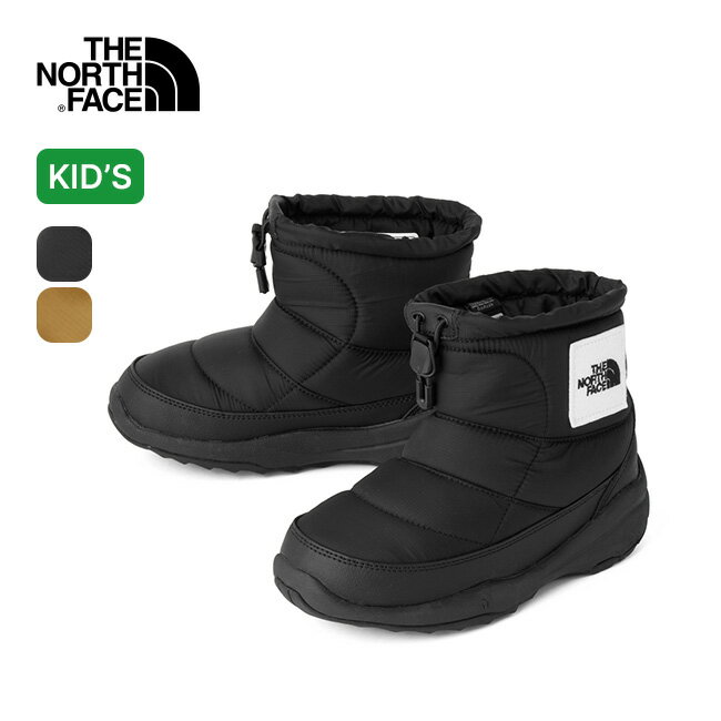 楽天OutdoorStyle サンデーマウンテン【SALE 25％OFF】ノースフェイス ヌプシブーティロゴショート【キッズ】 THE NORTH FACE K Nuptse Bootie Logo Short ジュニア 子供 NFJ52280 ブーツ 靴 シューズ 長靴 冬用 防寒 おしゃれ キャンプ アウトドア 【正規品】